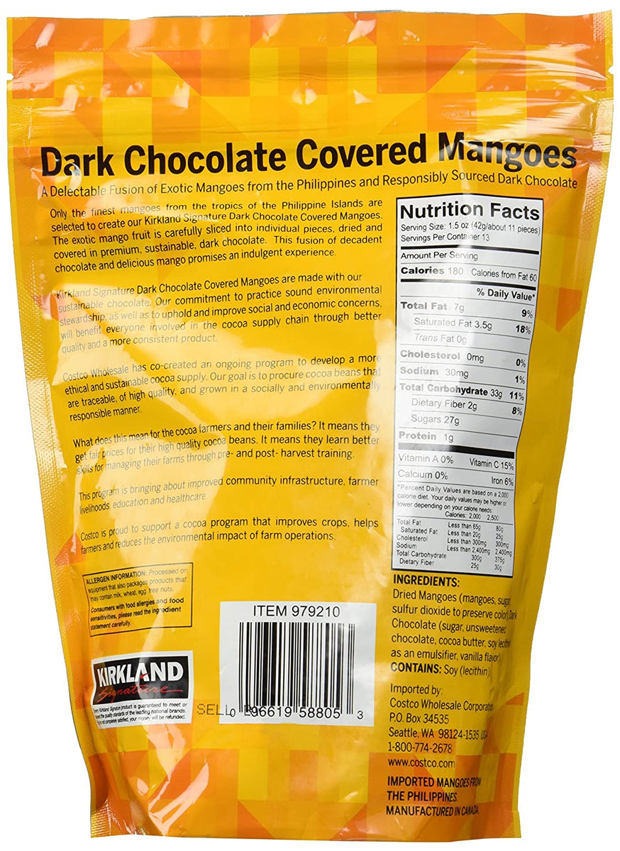 Kirkland Signature Dark Chocolate Covered Mangoes [COS] JUST ON TIME