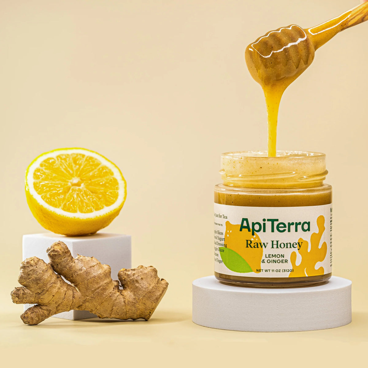 ApiTerra Raw Honey With Lemon Ginger JUST ON TIME CHEFS apiterra-raw-honey-with-lemon-ginger-just-on-time-chefs