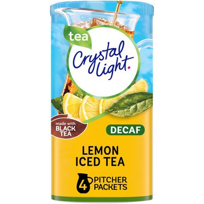 Crystal Light Decaf Lemon Iced Tea Naturally Flavored Powdered Drink Mix