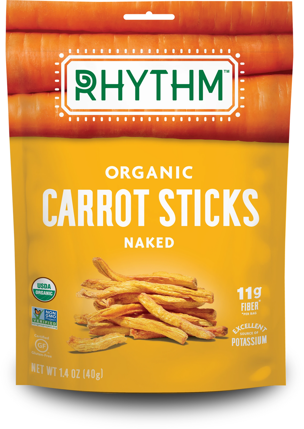 RHYTHM Organic carrot sticks [IN STOCK] W