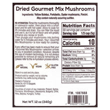 Load image into Gallery viewer, The Wild Mushroom Co Dried Gourmet Mix Mushrooms
